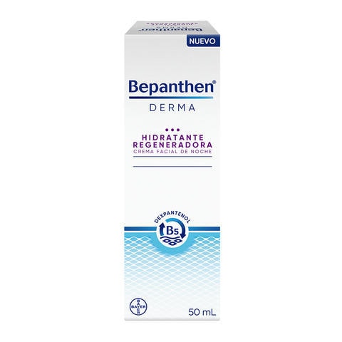 Bepanthen® Derma Hidratante Regeneradora Crema Facial de Noche 