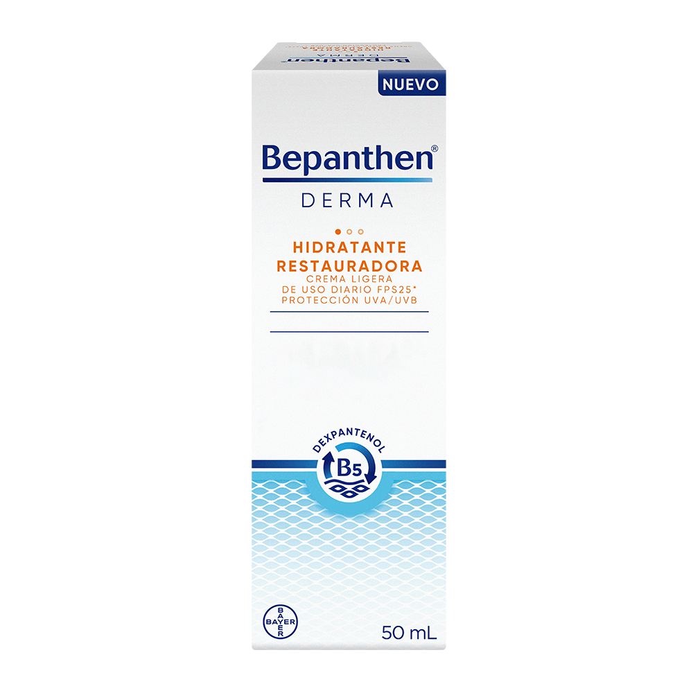 Bepanthen® Derma Hidratante Restauradora crema Facial de Día FPS 25